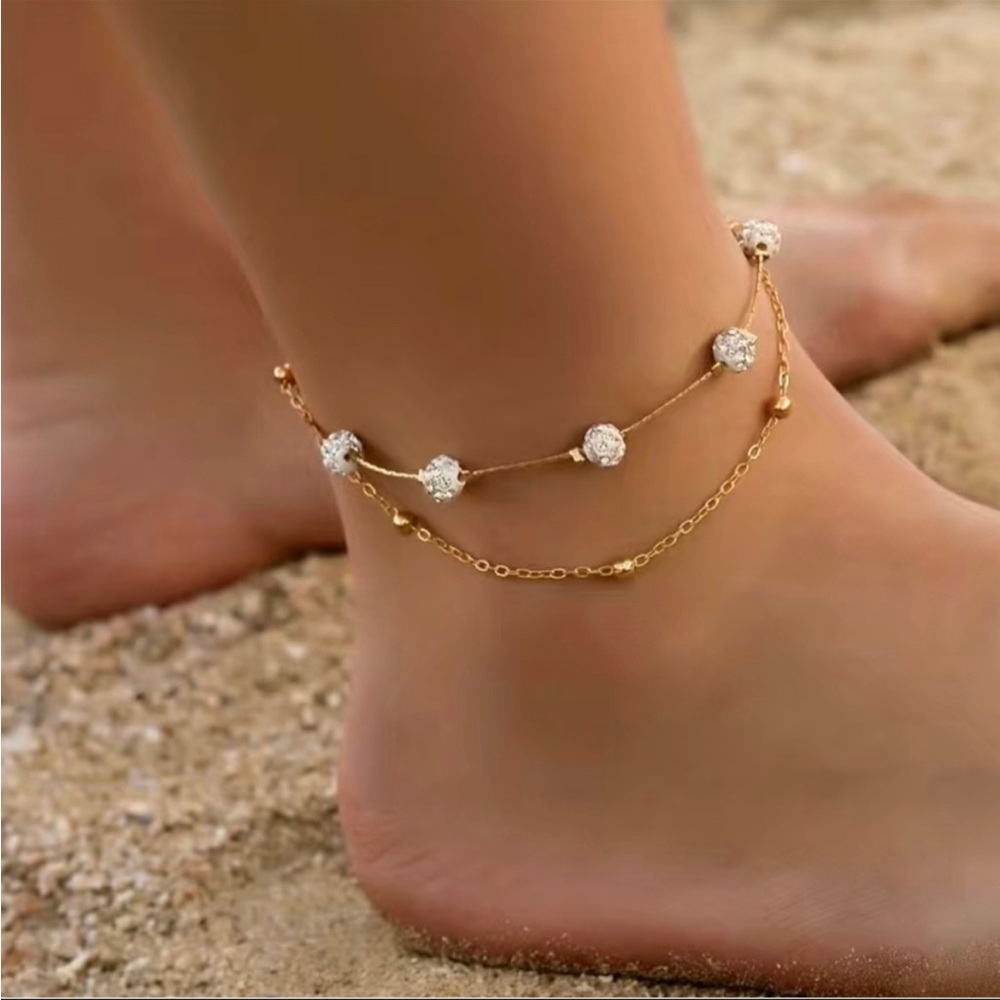 women’s bling anklet. New with tags